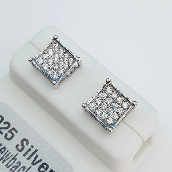 - "925 Sterling Silver Cubic Zirconia Earrings, U19254841 - Picture 8 of 11